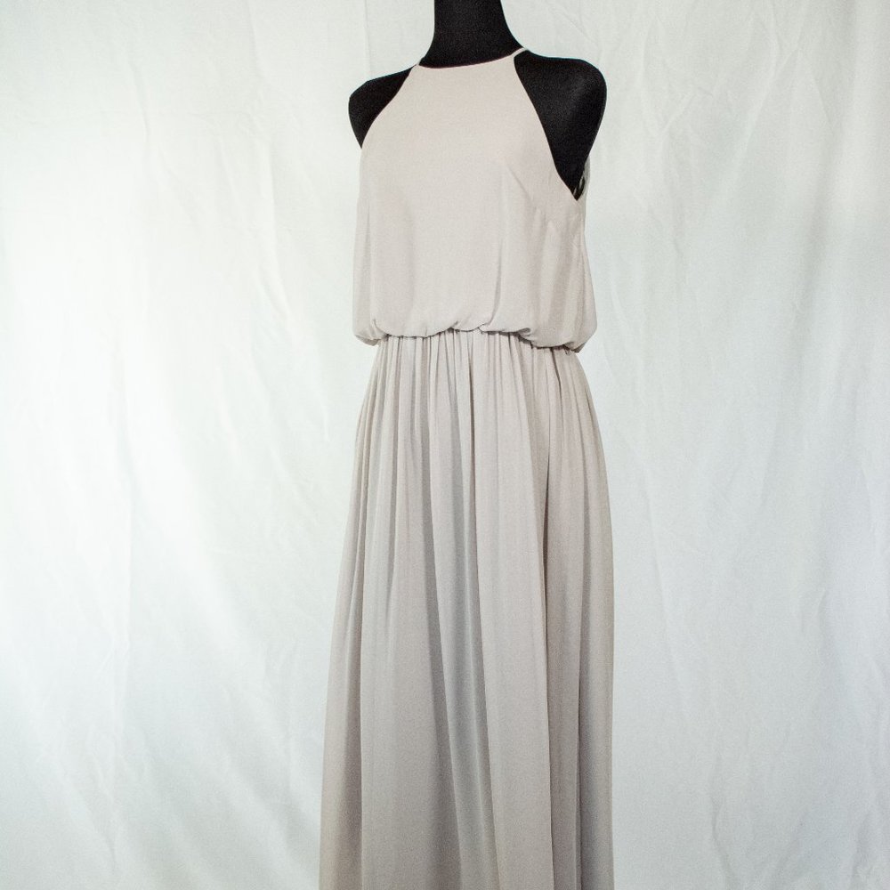 Bill Levkoff Desert Grey Bridesmaid's dress